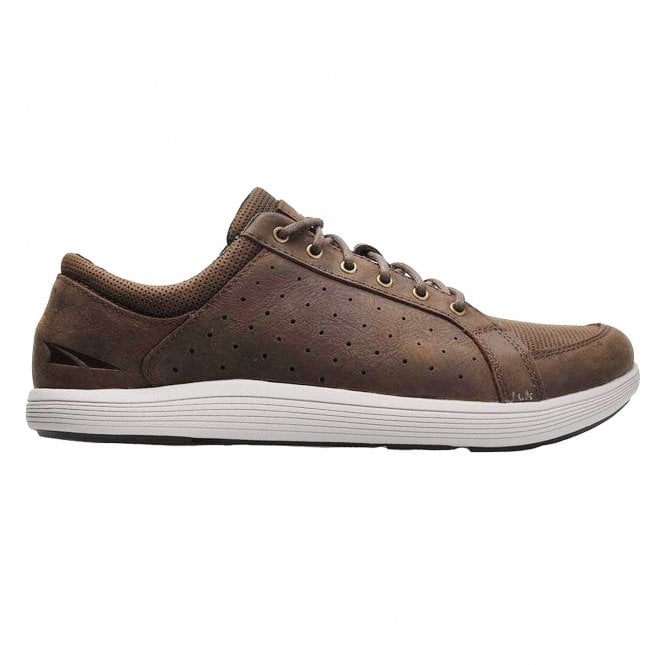 Cayd Mens Zero Drop And Foot Shape Leather Casual Shoes Brown At 1567